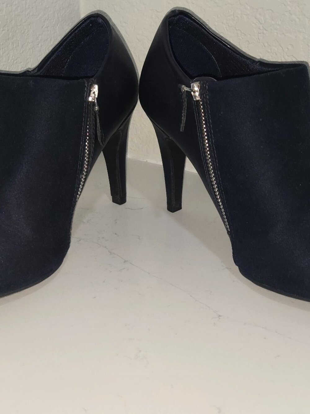 Dexflex Comfort Navy Blue Ankle Boots, Size 8W